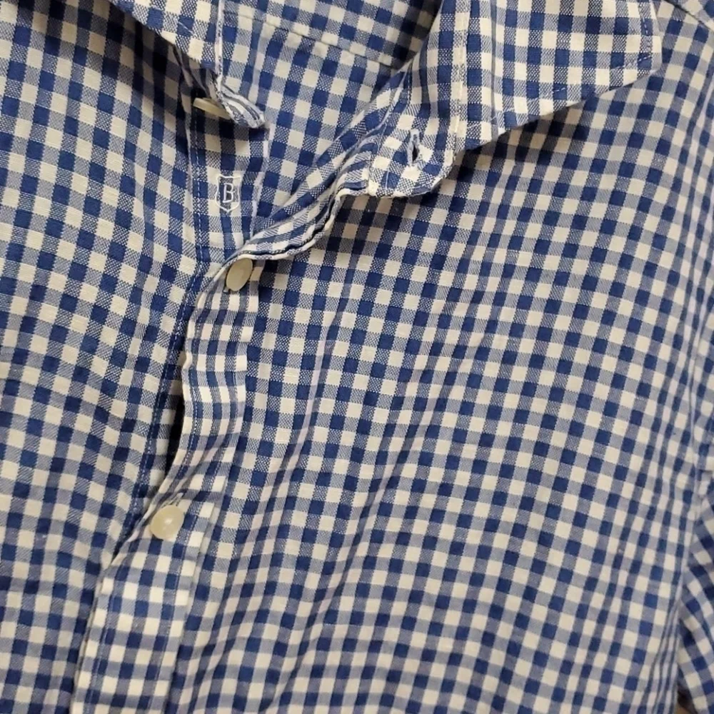 Breuer blue/white checkered s/sleeve shirt - Picture 7 of 8